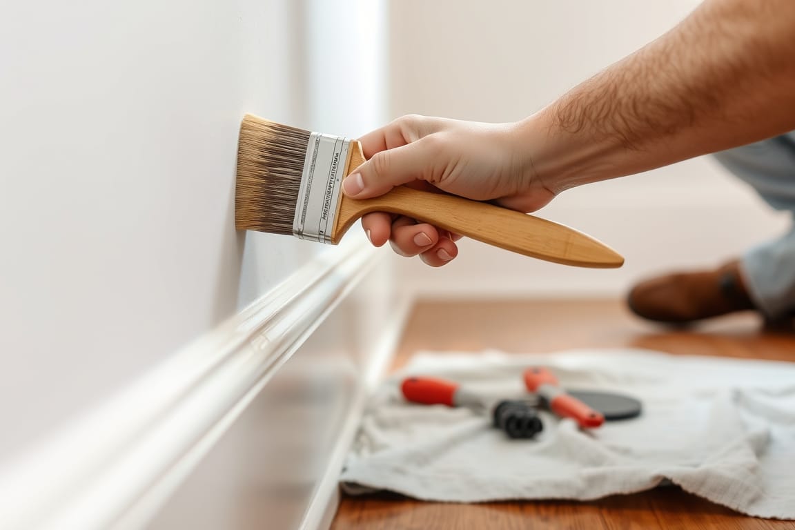 Careful brushwork and professional painting technique